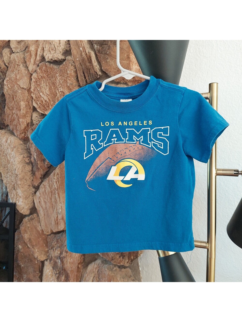 NFL Team Apparel Los Angeles Rams Toddler 2T Blue T-Shirt